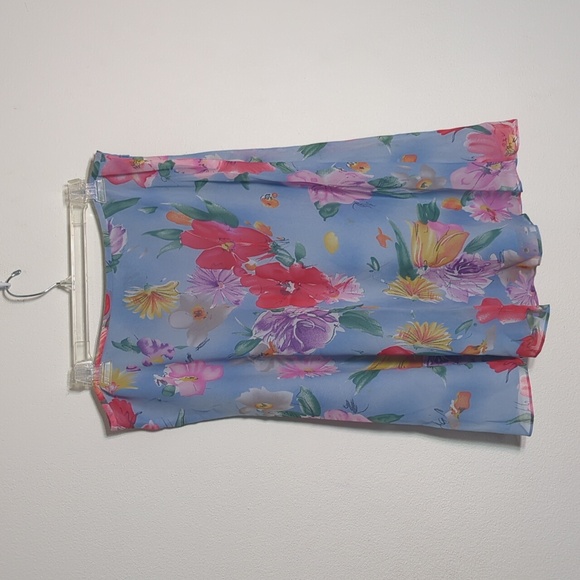 Lauren Ralph Lauren Dresses & Skirts - Ralph Lauren Womens Skirt NWT 100% Silk Cottagecore Bloomcore Plus Size 14